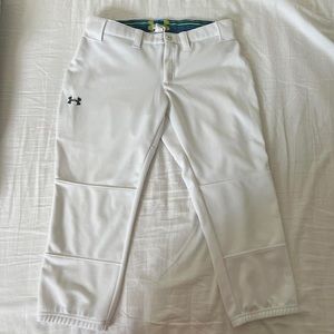under armour white softball pants